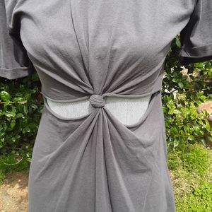 Fashion Nova Cutout Tee Shirt Dress